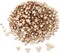 800 Pieces Christmas Small Wooden Stars Blank Wooden Star Slices Mini Star Embellishments Assorted Size Wooden Star Ornament for DIY Christmas Craft Making Supplies